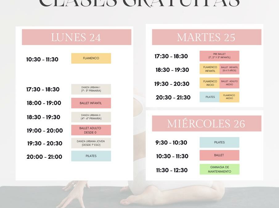 Clases gratuitas en Los Remedios