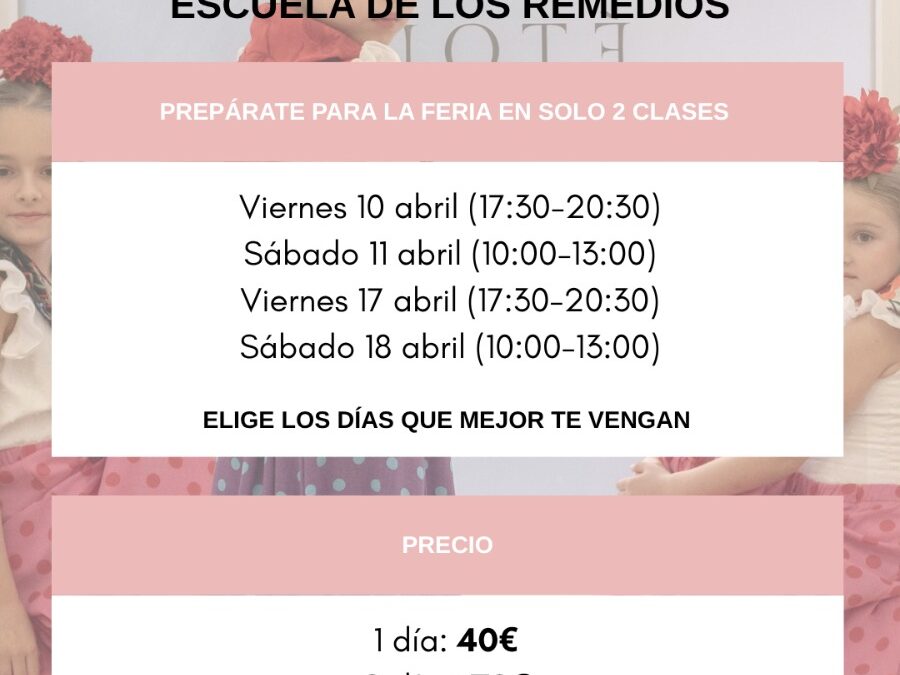 💃 Curso Exprés de Sevillanas: ponte a punto para la Feria de Abril