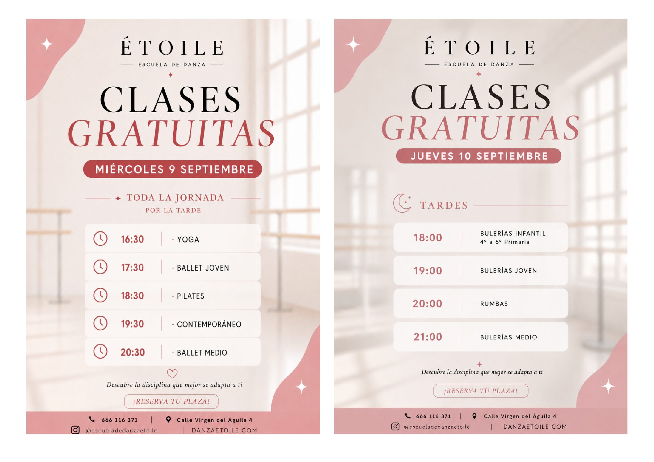 Clases gratuitas de Yoga, Ballet, Contemporáneo y Flamenco en Sevilla: encuentra tu disciplina ideal 🌸