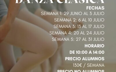 ✨ Curso Intensivo de Verano de Danza Clásica en Escuela de Danza Étoile ✨